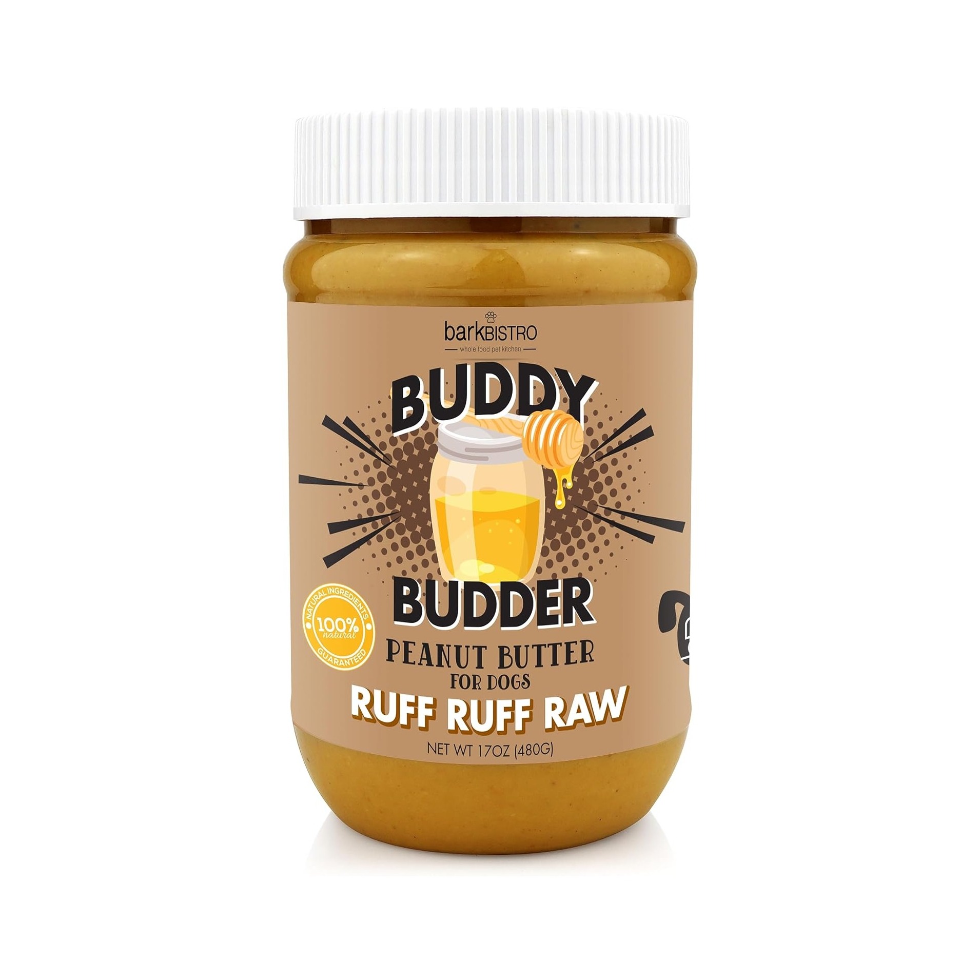 Natural Peanut Butter for Stuffing Enrichment Toys