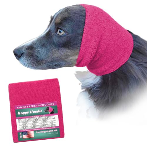 Pink Happy Hoodie stretch calming band for dogs
