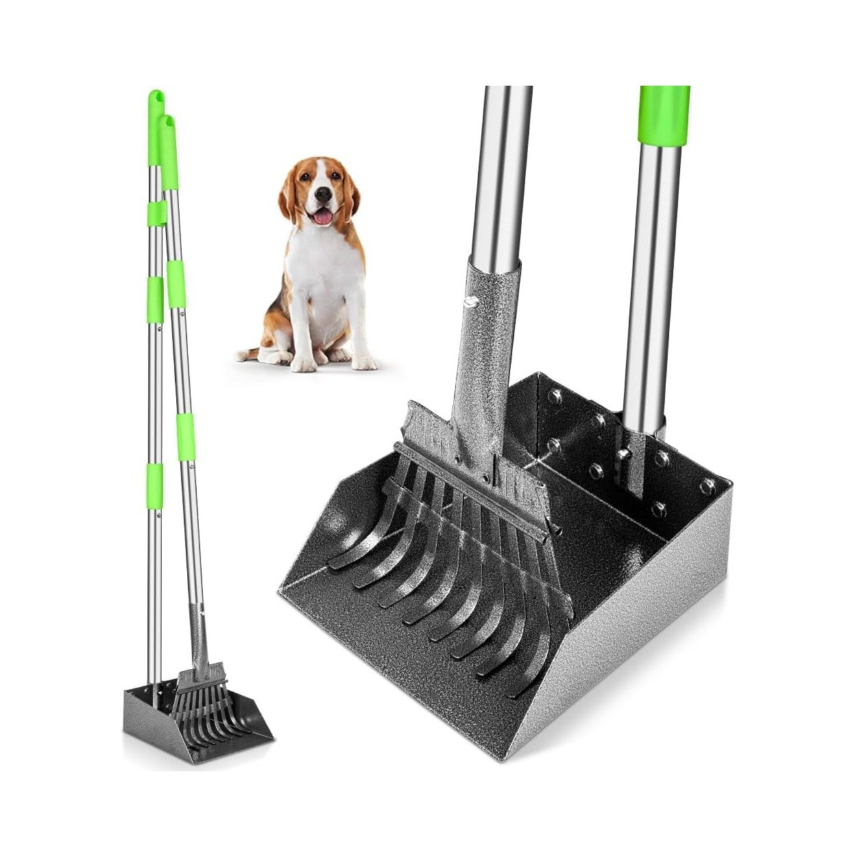 Long-Handle Metal Pooper Scooper for Easy Cleanup
