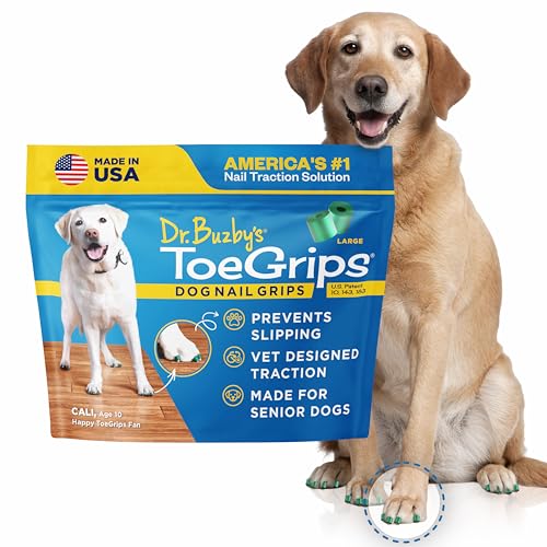 Dr Buzby's ToeGrips rubber nail grips for dogs in a pack of twenty