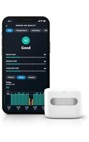 Amazon Smart Air Quality Monitor on a shelf