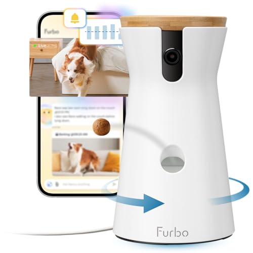 Furbo 360 degree dog camera with treat tossing function