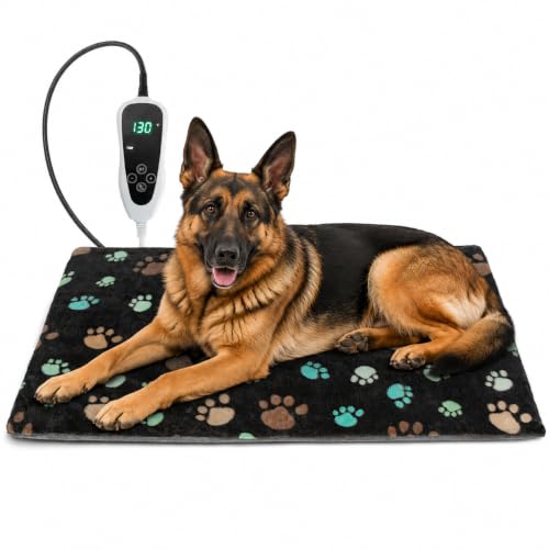 GOLOPET large dog heating pad with plush cover, 36 by 24 inches