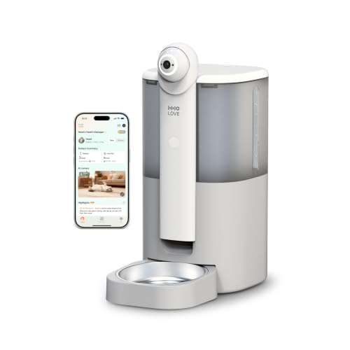 HHOLOVE Yuno AI automatic feeder with 2K 360 degree camera