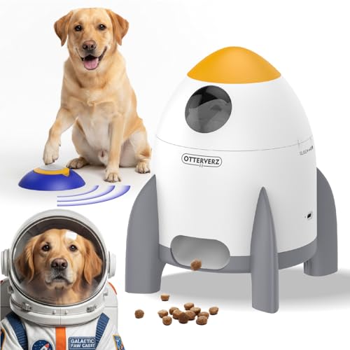 OtterVerz interactive dog puzzle feeder and treat dispenser with remote