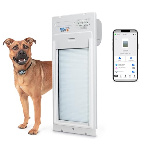 Power Pet Roll Up automatic smart dog door, door mount, medium